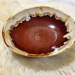 Robinson Ransbottom Pottery Brown Drip Bowl